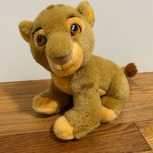 Vintage Lion King Simba Plush Young Cub Disney Store Stuffed Animal Toy